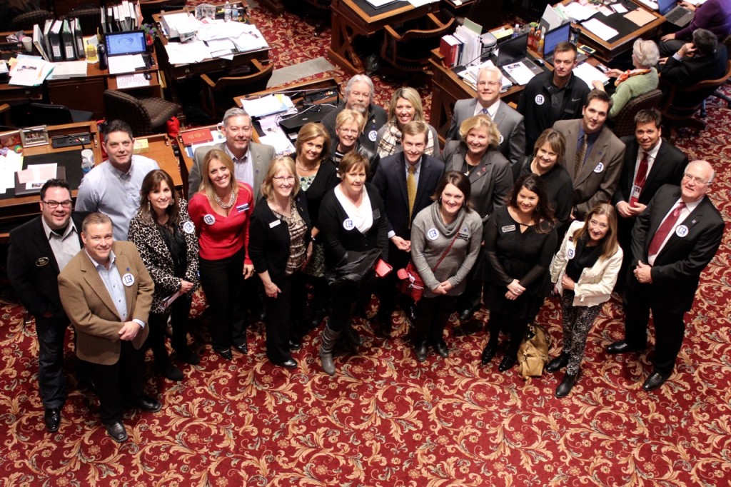 Members in Des Moines at the Capitol